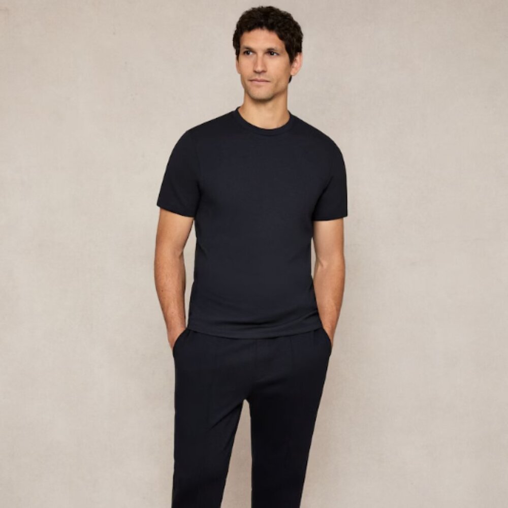 Reiss dark navy blue premium bradley crewneck, medium, NWT!